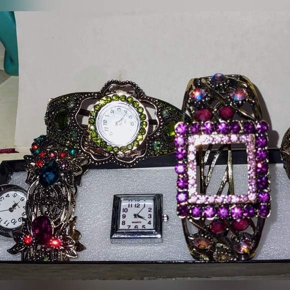 Jeweled Watch Bracelets Lot for Repair - Picture 8 of 16